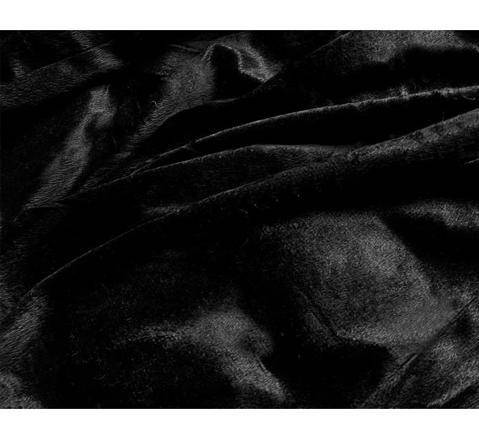 Dámska zimná páperová bunda čierna (2M-051)