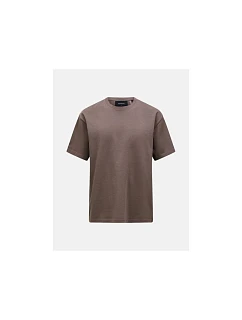 Pánské tričko PEAK PERFORMANCE M Heavy Cotton Tee, hnědé