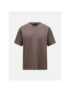 Pánské tričko PEAK PERFORMANCE M Heavy Cotton Tee, hnědé