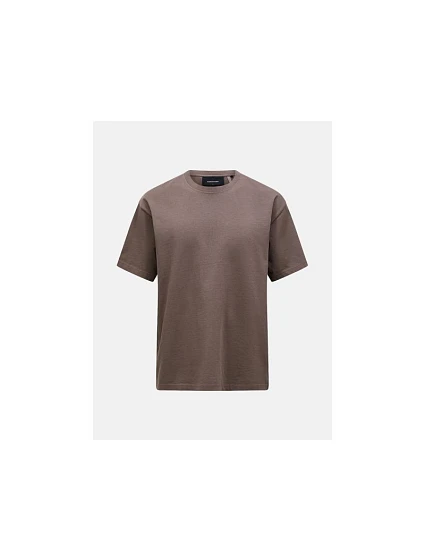 Pánske tričko PEAK PERFORMANCE M Heavy Cotton Tee, hnedé