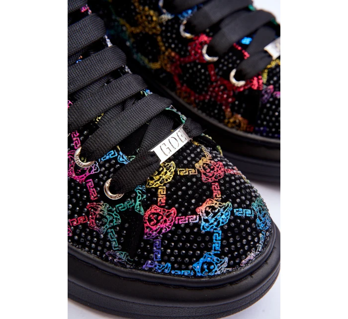 Buty Sportowe Na Platformie Dżety GOE MM2N4009 Czarne