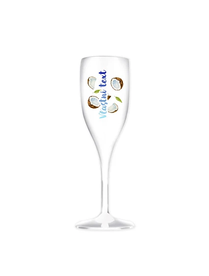 Personalizovaná nerozbitná pohár na prosecco s letným ovocím Personalizovaná nerozbitná pohár na prosecco s letným ovocím