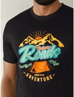 Pánské tričko s potiskem černé Dstreet model 21973728 - FashionStreet