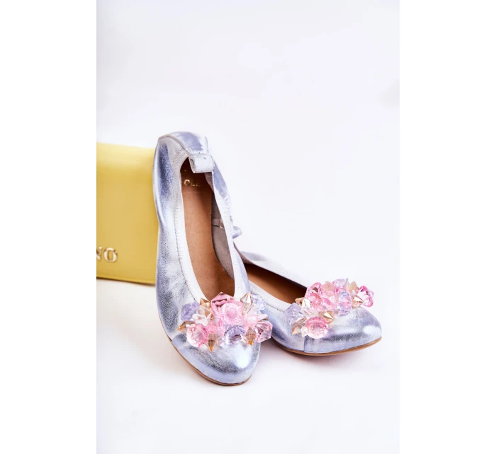 Dámské Kožené Baletky S model 21588973 - Zazoo