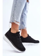 Dámská šněrovací sportovní obuv Černá model 21622857 - Boto