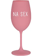 NA SEX - ružový pohár na víno 350 ml