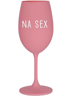 NA SEX - ružový pohár na víno 350 ml