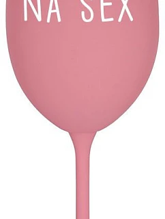 NA SEX - ružový pohár na víno 350 ml