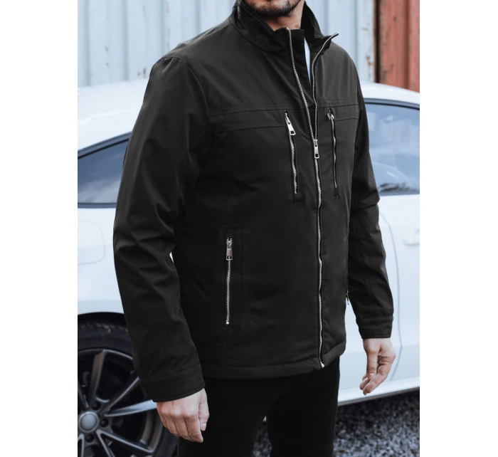 Pánska prechodná bunda čierna FashionStreet TX5035