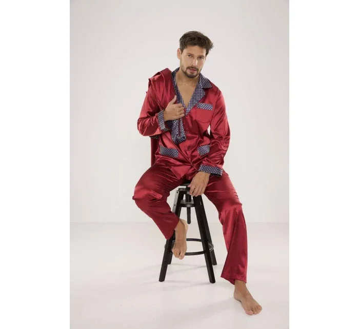 Pánské saténové pyžamo model 11329360 - De Lafense