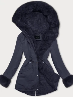 KRÓTKA PARKA ZIMOWA NA GRANATOWA model 21245767 - J.STYLE