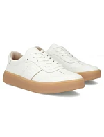 Dámske biele kožené topánky na platforme Filippo DP7543/26