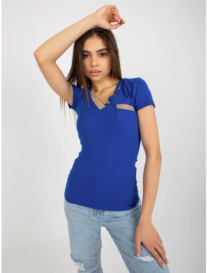 Tričko RV TS model 18385480 tmavě modrá - FPrice Tričko RV TS model 18385480 tmavě modrá - FPrice