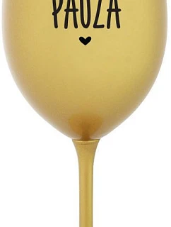 MAMINSKÁ PAUZA - zlatý pohár na víno 350 ml