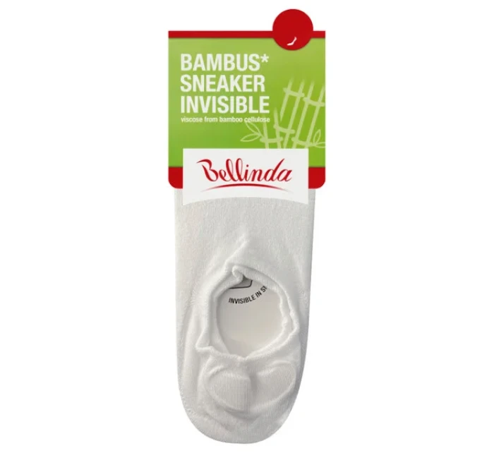 Dámske neviditeľné ponožky BAMBUS SNEAKER SOCKS - BELLINDA - biele