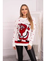 Svetr s  ecru model 18748055 - K-Fashion