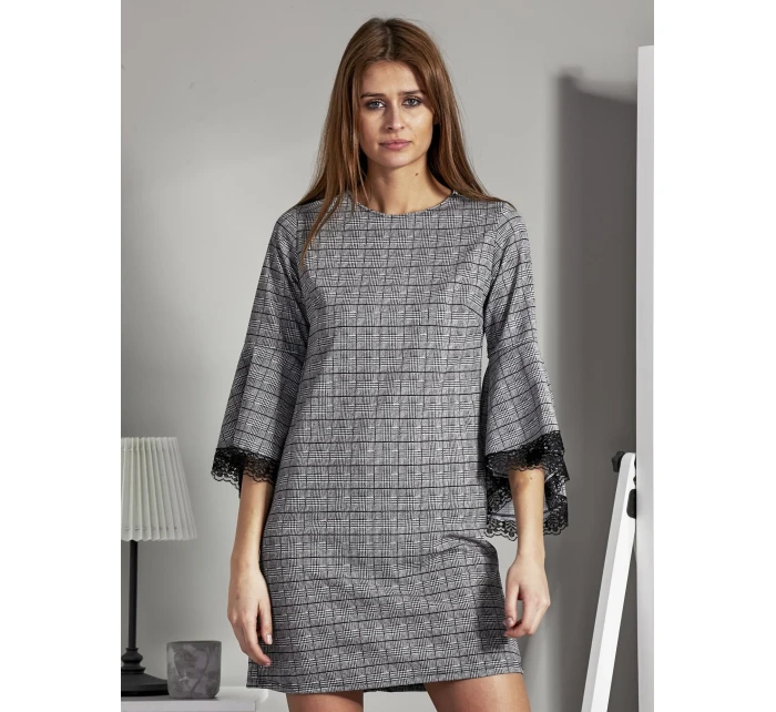 Šaty MI SK 17331.91 čiernobiele