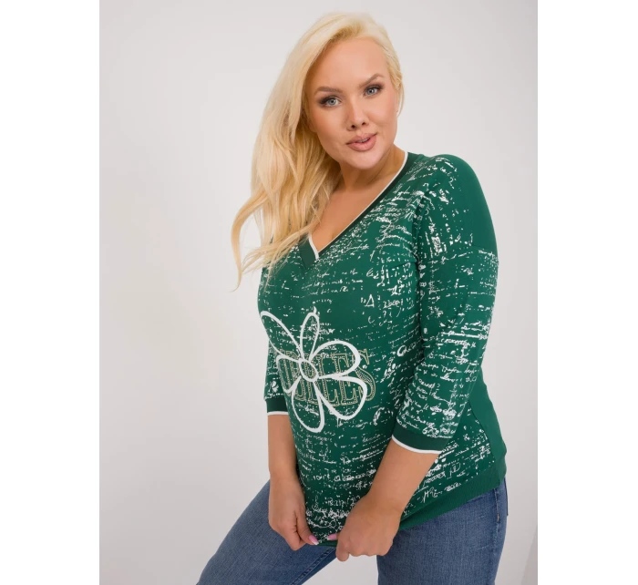 Blúzka RV BZ 9442.27 tmavozelená