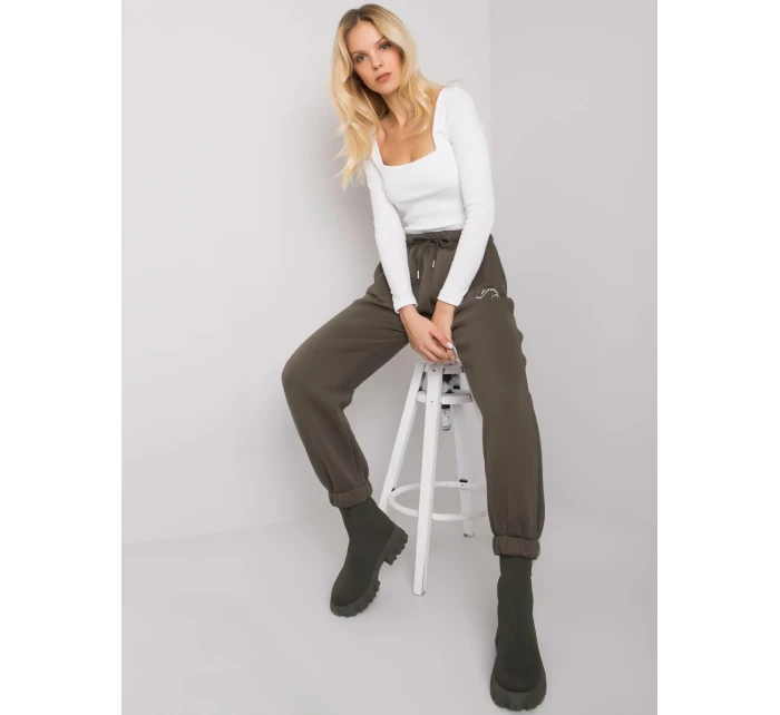 Tepláky RV DR 7275.24P tmavá khaki