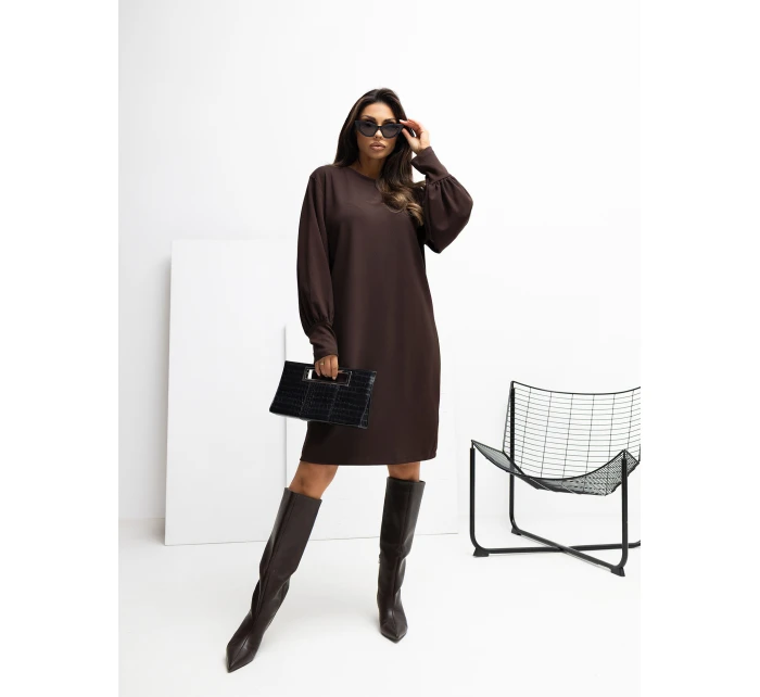 RV SK šaty A1059.17 tmavohnedé RV SK šaty A1059.17 tmavohnedé