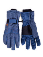 Yoclub Pánske zimné lyžiarske rukavice REN-0281F-A150 Navy Blue