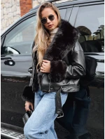 Dámská bunda ramones s kožešinou černá Dstreet model 21993128 - FashionStreet
