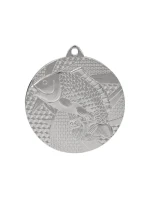 Strieborná medaila - rybolov - ryba - oceľová medaila