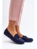 Damskie Zamszowe Klasyczne Mokasyny Granatowe Ontala Damskie Zamszowe Klasyczne Mokasyny Granatowe Ontala