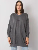 Tunika RV TU model 16292412 tmavě šedá - FPrice Tunika RV TU model 16292412 tmavě šedá - FPrice