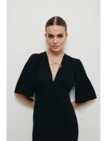 K195 Viazaný náhrdelník - strieborný