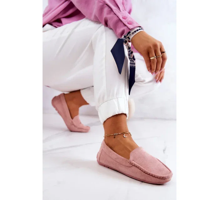 Dámské Semišové Mokasíny růžove Morreno
