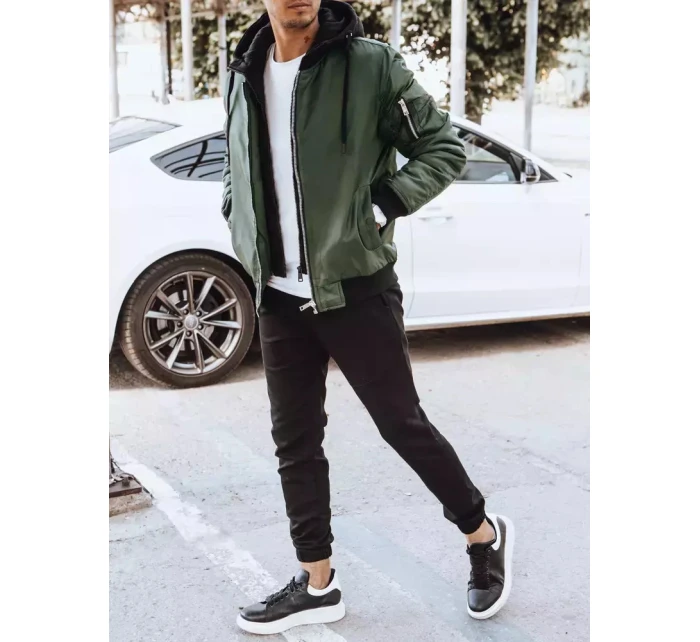 Pánska zelená bunda FashionStreet TX4190