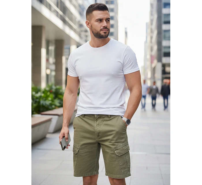 Pánske klasické biele tričko FashionStreet RX5674