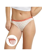 Dámske bavlnené nohavičky 3 ks DIM LES POCKETS COTTON SLIP 3x - DIM - off white Dámske bavlnené nohavičky 3 ks DIM LES POCKETS COTTON SLIP 3x - DIM - off white