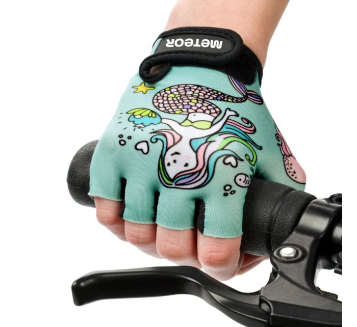 Detské cyklistické rukavice Jr 26169-26171 - Meteor