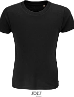 SOL'S Crusader Kids Detské tričko z bio bavlny 25.3580 deep black
