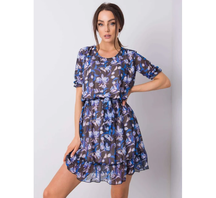 Šaty LK SK 507627.39 čierna a modrá