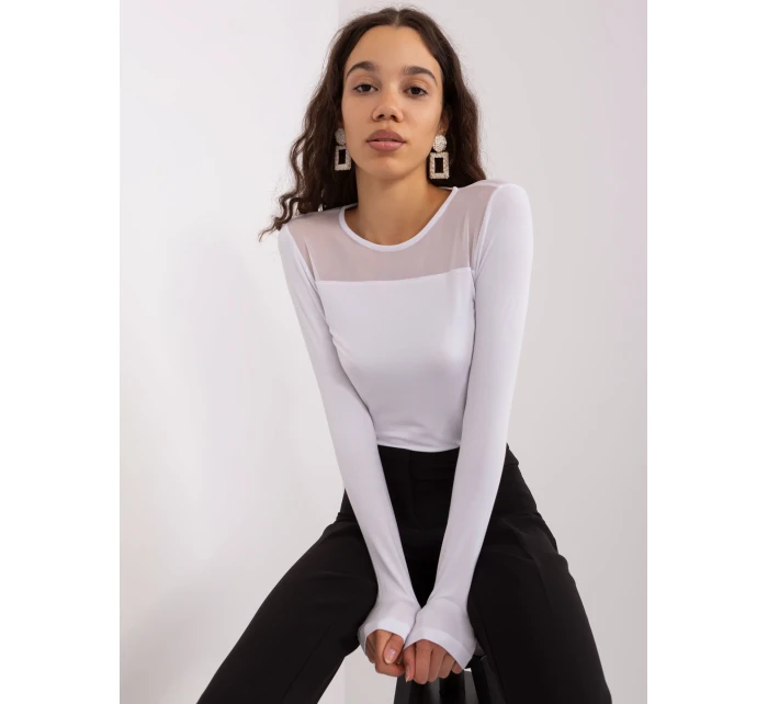 Bluzka RV BZ model 19034319 biały - FPrice Bluzka RV BZ model 19034319 biały - FPrice