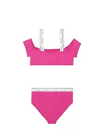 Dievčenské plavky CROP TOP BIKINI SET KY0KY00062VUZ - Calvin Klein