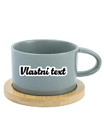 Personalizovaný keramický hrnček „MAKRONKA“ s vlastným textom v obryse Personalizovaný keramický hrnček „MAKRONKA“ s vlastným textom v obryse