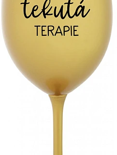 Daddy's Liquid Therapy - zlatý pohár na víno 350 ml