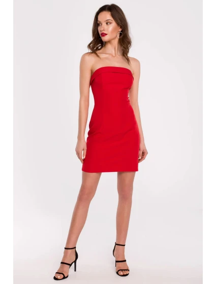 Dámske šaty K131 Červená - Makover