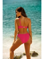 Dámské dvoudílné plavky 7 Tmavě růžová model 20324194 - Self Dámské dvoudílné plavky 7 Tmavě růžová model 20324194 - Self