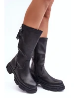 Dámske čižmy YK032P model 186334 Black - Seastar