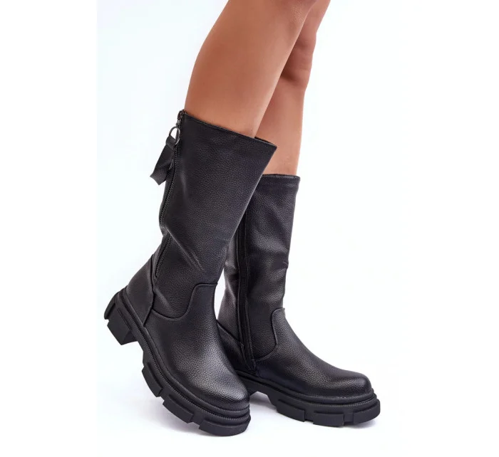 Dámske čižmy YK032P model 186334 Black - Seastar