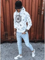 Pánská bílá mikina s potiskem Dstreet model 21965663 - FashionStreet