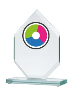 Trofeum szklane z nadrukiem kolorowym LuxorJet