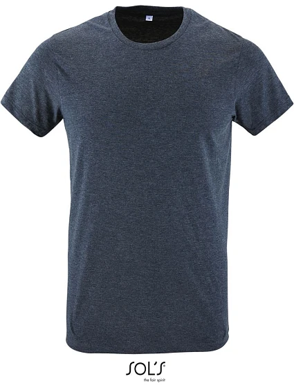 SOL'S Regent Fit Pánske tričko „Slim Fit“ 25.0553 melírovaná džínsovina SOL'S Regent Fit Pánske tričko „Slim Fit“ 25.0553 melírovaná džínsovina