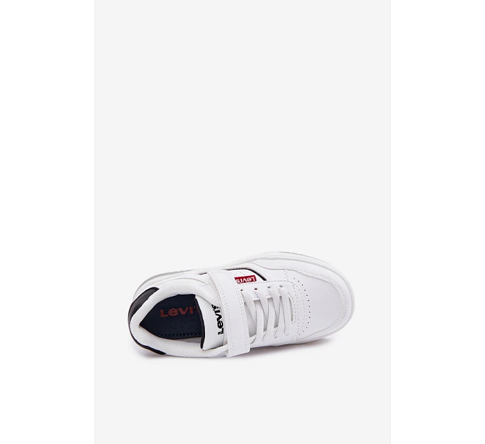 Dětské tenisky na suchý zip LEVI'S JOHN SE VJOH0012S Bílé Dětské tenisky na suchý zip LEVI'S JOHN SE VJOH0012S Bílé