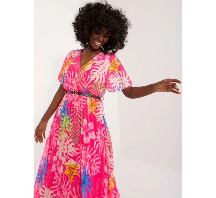 Šaty DHJ SK 13162 3.90 tmavoružová